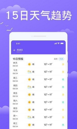 预享天气截图