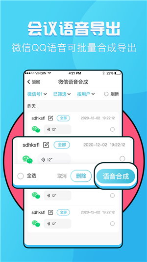 语音提取截图