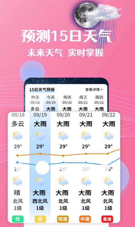 朝闻天气预报截图