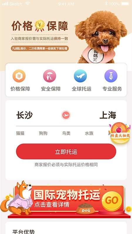 宠物托运pet截图